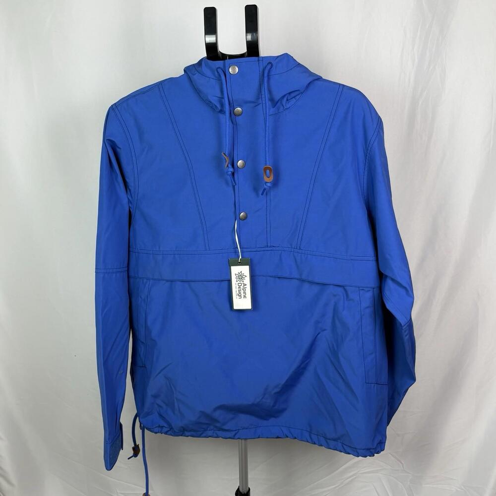 Alpine Design Mens AD 1962 Anorak Size M Blue Infusion Free Shipping (Item 144)